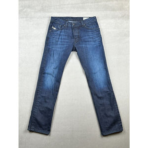 DIESEL DARRON Mens Jeans SIZE 33X32 Blue Regular Slim Tapered Wash 0835G